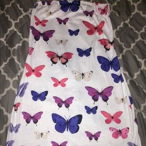 Butterfly Print Tub Bodycon Dress